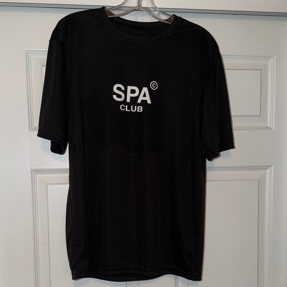 SPA Club Black Men's Short Sleeve Tee